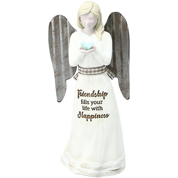 pavilion gift company Friendship 4.5" Angel Holding Butterfly Ornament