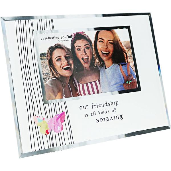 pavilion gift company Friendship 9.25" x 7.25" Frame (Holds 6" x 4" Photo)