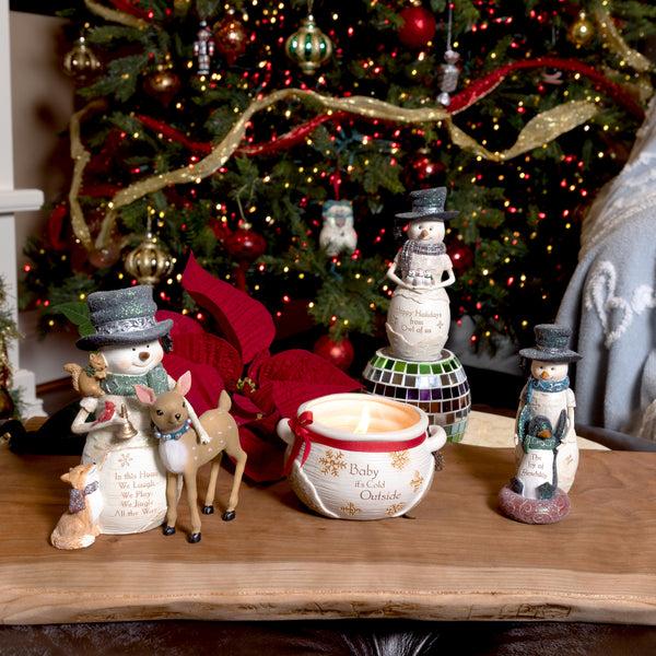 Pavilion Gift Company Friendship Joy 5" Snowman With Penguin