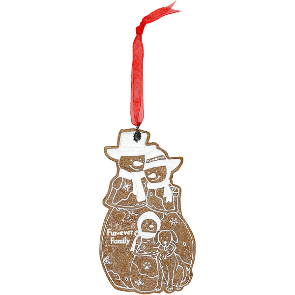 pavilion gift company Fur-Ever Family 4" Snowfamily Ornament