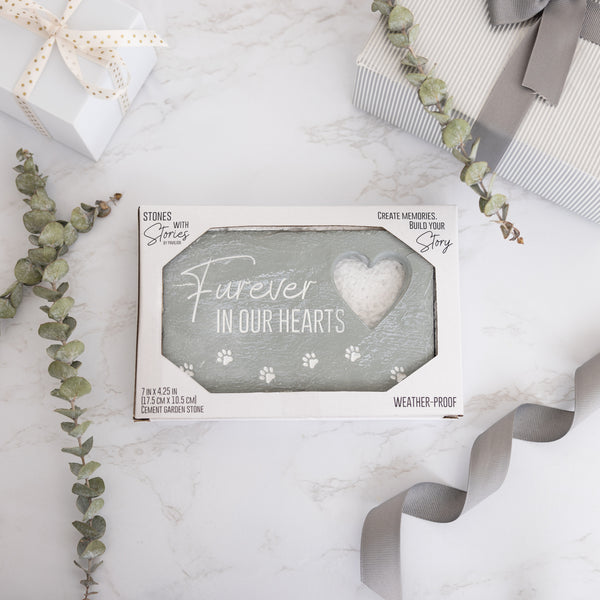 Pavilion Gift Company Furever In Our Hearts 7" X 4.25" Garden Stone