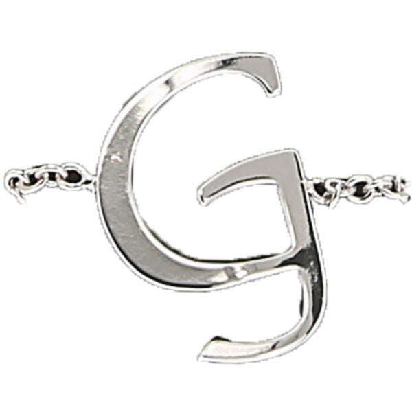 pavilion gift company G Adjustable Rhodium Plated Monogram Ring