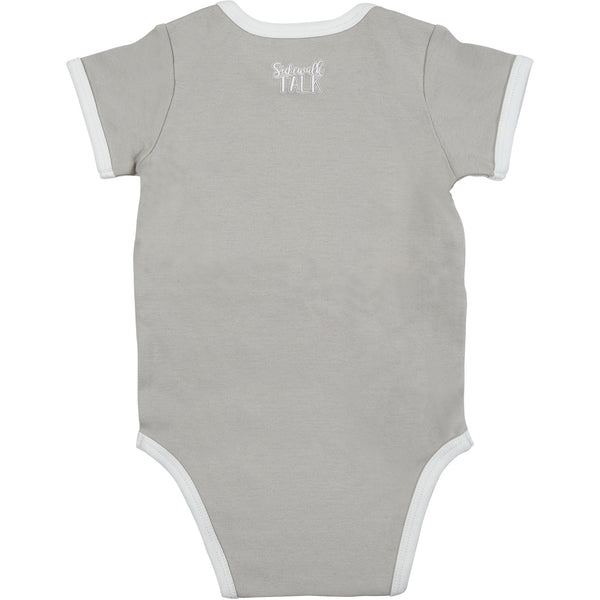 Pavilion Gift Company Get A Drink 12-24 Months Gray Bodysuit