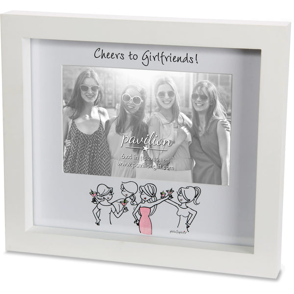 pavilion gift company Girlfriends 9" x 8" Frame (Holds 6" x 4" Photo)