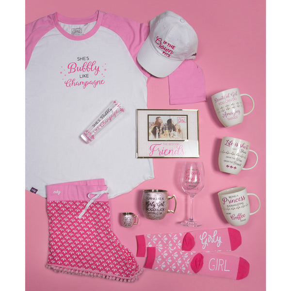 Pavilion Gift Company Girly Girl S Pink Ladies Lounge Shorts