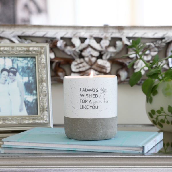 Pavilion Gift Company Godmother Like You 10 Oz - 100% Soy Wax Reveal Candle Scent: Tranquility