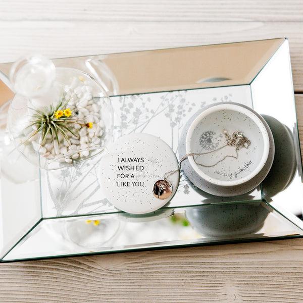 Pavilion Gift Company Godmother Like You 3.5" Ceramic Keepsake Box