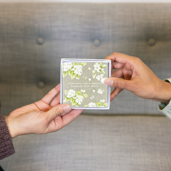 Pavilion Gift Company Godmothers 5mm Sterling Silver Cubic Zirconia Stud Earrings