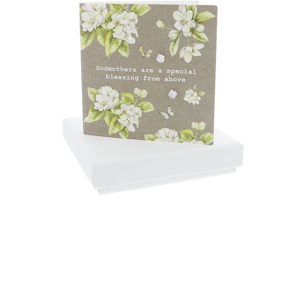 pavilion gift company Godmothers 5mm Sterling Silver Cubic Zirconia Stud Earrings