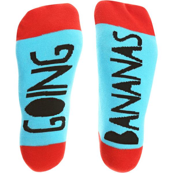 Pavilion Gift Company Going Bananas S/M Unisex Cotton Blend Sock