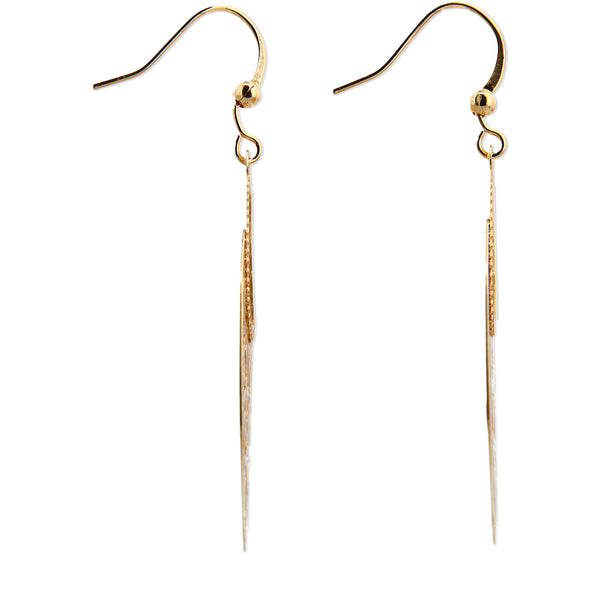 Pavilion Gift Company Gold Swirl Mother Of Pearl Earrings