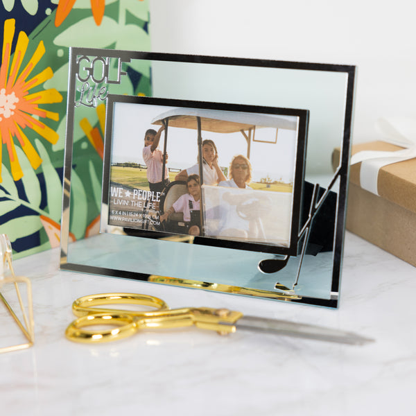 Pavilion Gift Company Golf Life 8.5" X 6.5" Glass Frame (Holds 6" X 4" Photo)