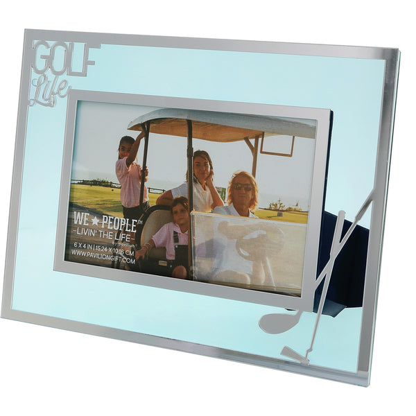pavilion gift company Golf Life 8.5" x 6.5" Glass Frame (Holds 6" x 4" Photo)
