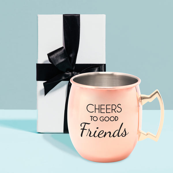 Pavilion Gift Company Good Friends 20 Oz Stainless Steel Moscow Mule