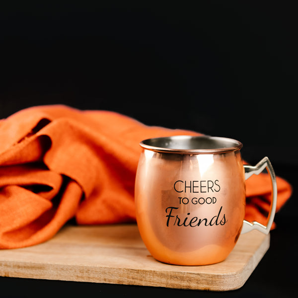 Pavilion Gift Company Good Friends 20 Oz Stainless Steel Moscow Mule