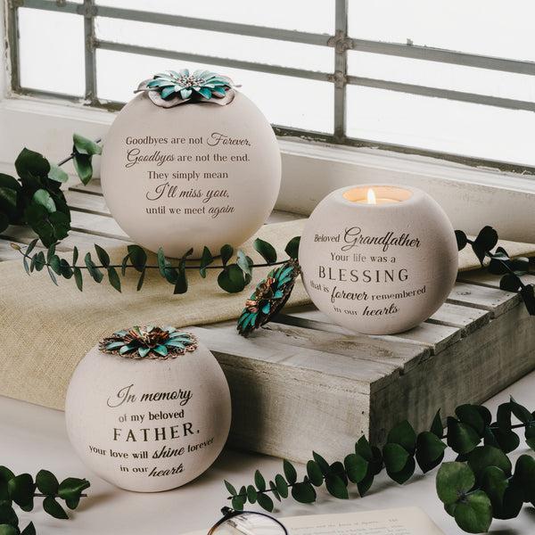 Pavilion Gift Company Goodbyes 5" Round Tealight Candle Holder