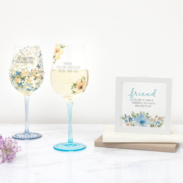 Pavilion Gift Company Gorgeous Friend 16 Oz Wine Glass