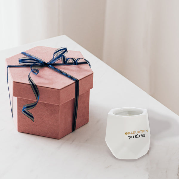 Pavilion Gift Company Graduation Wishes 8 Oz - 100% Soy Wax Candle Scent: Tranquility