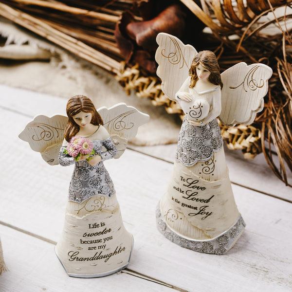 Pavilion Gift Company Granddaughter 5.5" Angel Holding Flowers