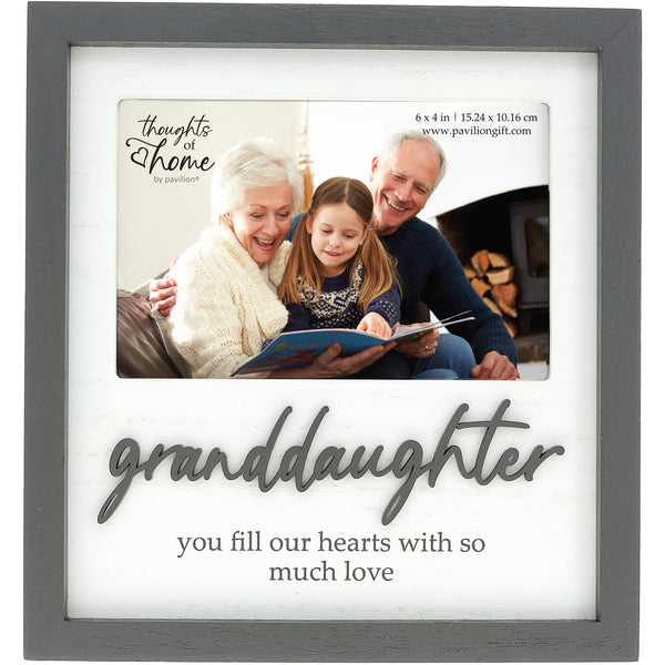 pavilion gift company Granddaughter 7.75" x 8.25" Frame (Holds a 6" x 4" Photo)