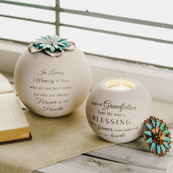 Pavilion Gift Company Grandfather 4" Round Tealight Candle Holder