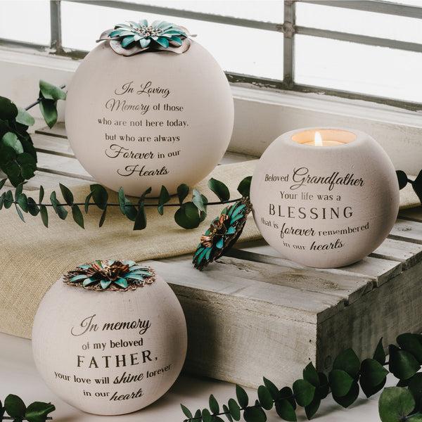 Pavilion Gift Company Grandfather 4" Round Tealight Candle Holder