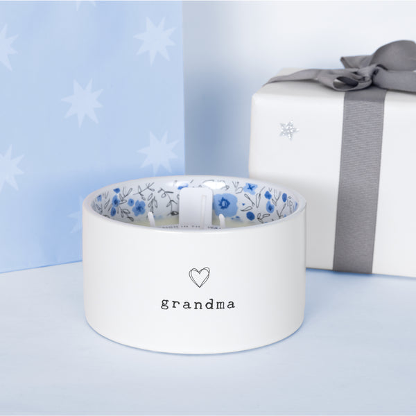 Pavilion Gift Company Grandma 10 Oz 100% Soy Wax Reveal Triple Wick Candle Scent: Tranquility