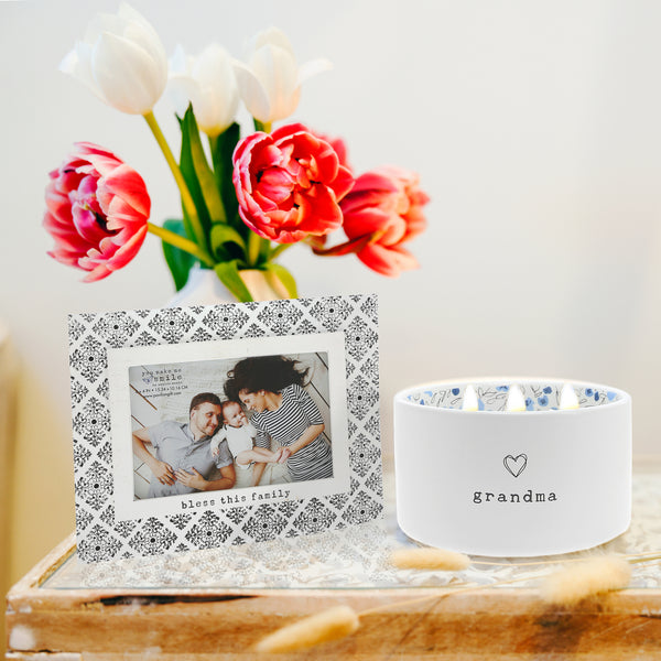 Pavilion Gift Company Grandma 10 Oz 100% Soy Wax Reveal Triple Wick Candle Scent: Tranquility