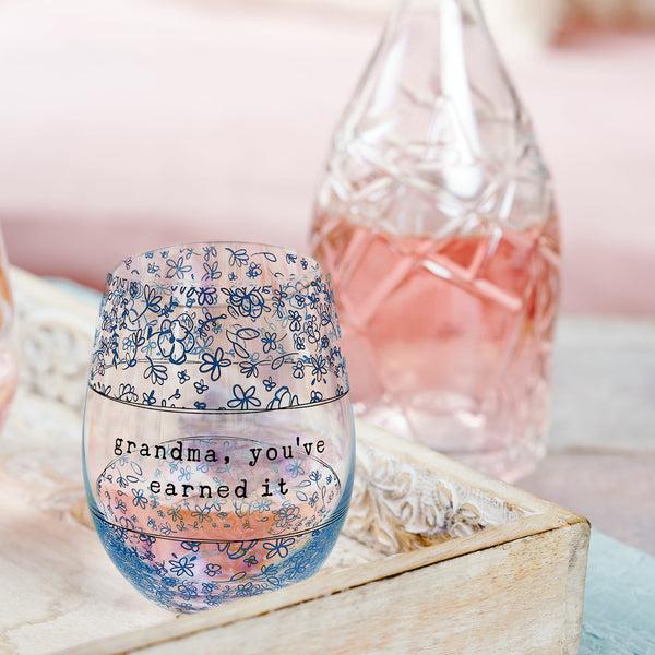 Pavilion Gift Company Grandma 18 Oz Stemless Wine Glass