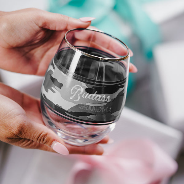 Pavilion Gift Company Grandma 18 Oz Stemless Wine Glass