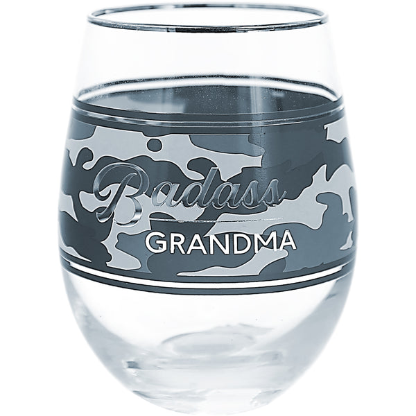 pavilion gift company Grandma 18 oz Stemless Wine Glass