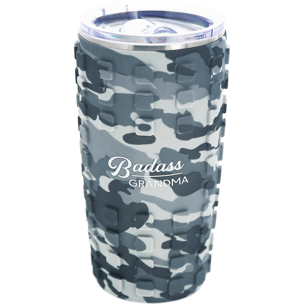 pavilion gift company Grandma 20 oz Travel Tumbler with 3D Silicone Wrap