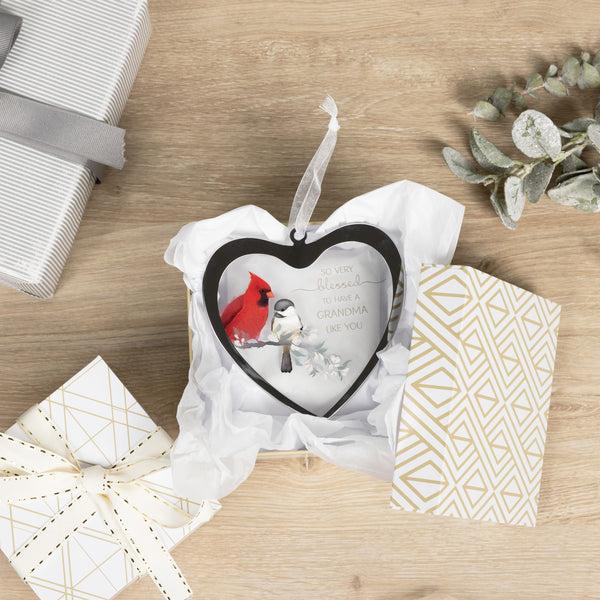 Pavilion Gift Company Grandma 4.75" Mirrored Glass Ornament