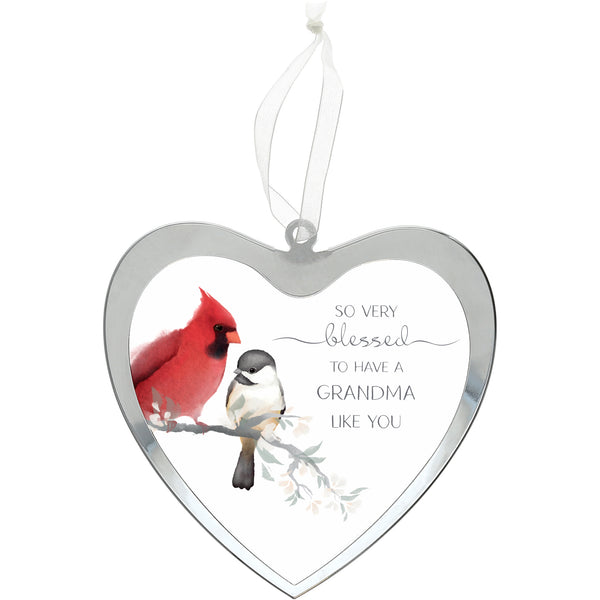 pavilion gift company Grandma 4.75" Mirrored Glass Ornament