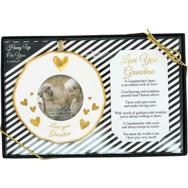 pavilion gift company Grandma 4" Photo Frame Ornament