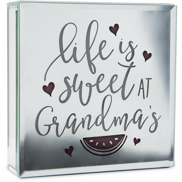 Pavilion Gift Company Grandma 6" Lit-Mirrored Plaque