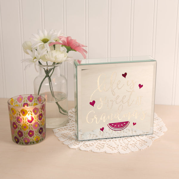 Pavilion Gift Company Grandma 6" Lit-Mirrored Plaque