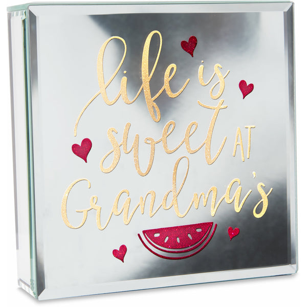 pavilion gift company Grandma 6" Lit-Mirrored Plaque