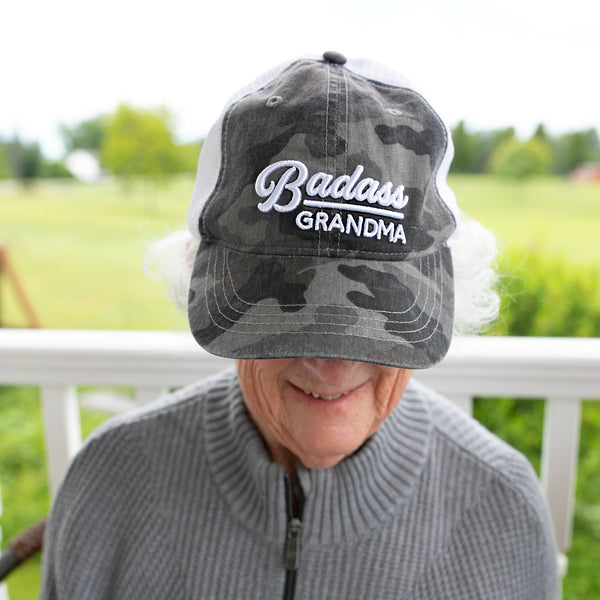 Pavilion Gift Company Grandma Gray Camo Adjustable Mesh Hat