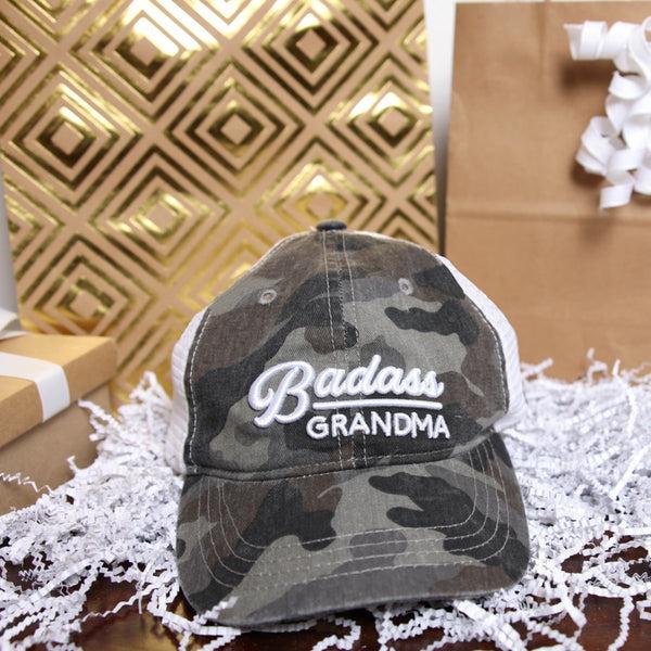 Pavilion Gift Company Grandma Gray Camo Adjustable Mesh Hat