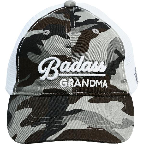 pavilion gift company Grandma Gray Camo Adjustable Mesh Hat
