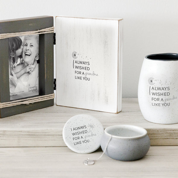 Pavilion Gift Company Grandma Like You 5.5" X 7.5" Hinged Sentiment Frame (Holds 4" X 6" Photo)