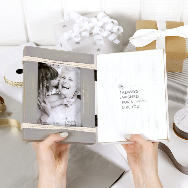 Pavilion Gift Company Grandma Like You 5.5" X 7.5" Hinged Sentiment Frame (Holds 4" X 6" Photo)