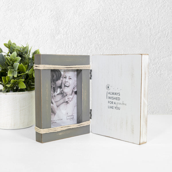 Pavilion Gift Company Grandma Like You 5.5" X 7.5" Hinged Sentiment Frame (Holds 4" X 6" Photo)