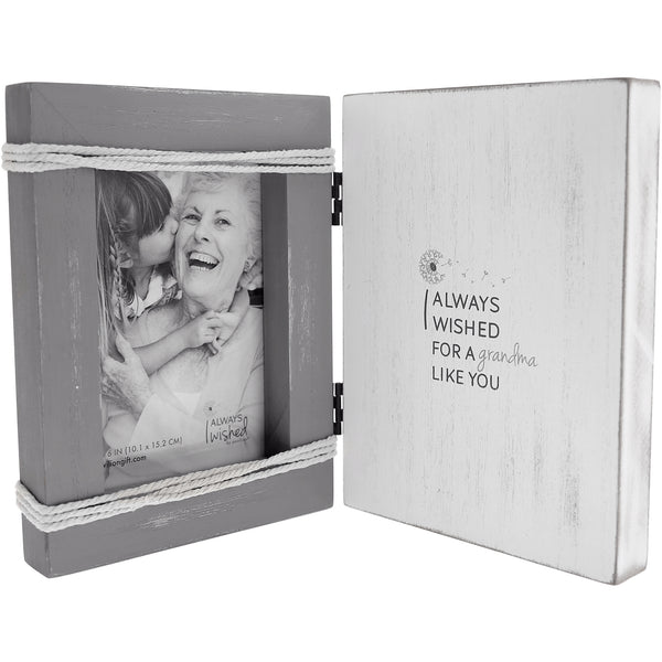 pavilion gift company Grandma Like You 5.5" x 7.5" Hinged Sentiment Frame (Holds 4" x 6" Photo)