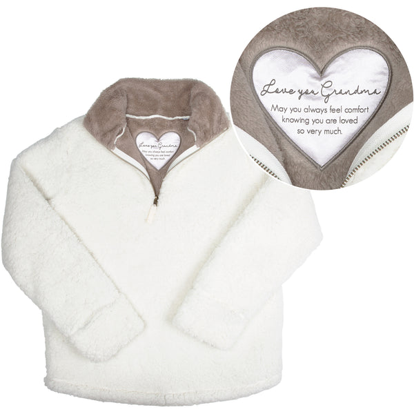 pavilion gift company Grandma M Sherpa Pullover Sweatshirt