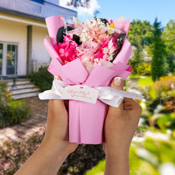 Pavilion Gift Company Grandma Pink Preserved Floral Bouquet