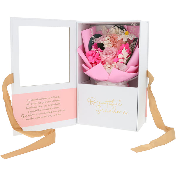 pavilion gift company Grandma Pink Preserved Floral Bouquet