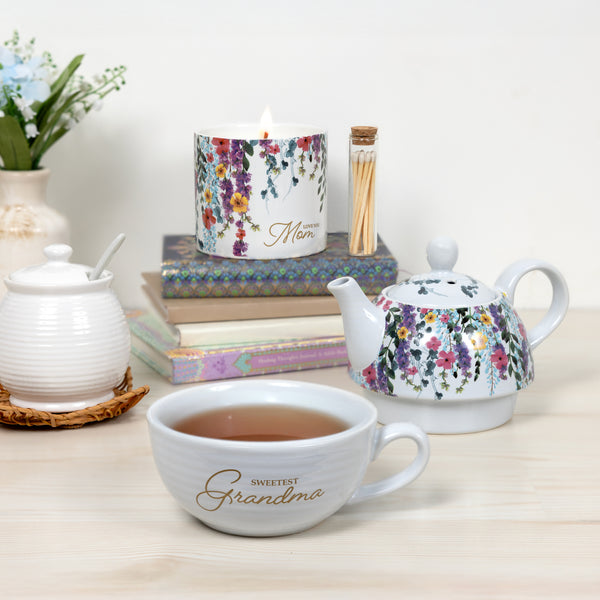 Pavilion Gift Company Grandma Tea For One (16 Oz Teapot & 10 Oz Cup)