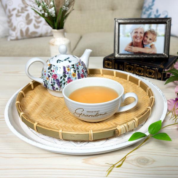 Pavilion Gift Company Grandma Tea For One (16 Oz Teapot & 10 Oz Cup)